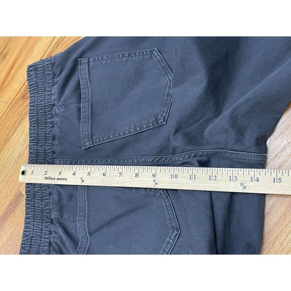 Spanx Women's M Gray Pant Twill Ankle Zip Slash Pockets Cargo Jogger Stretch - Picture 9 of 9